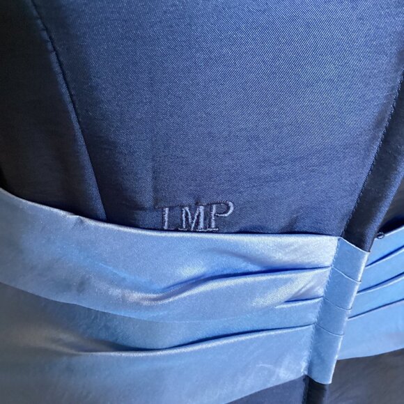 Impression Bridal Iridescent Blue Short A-Line Prom Dress Size 10 - Picture 6 of 9